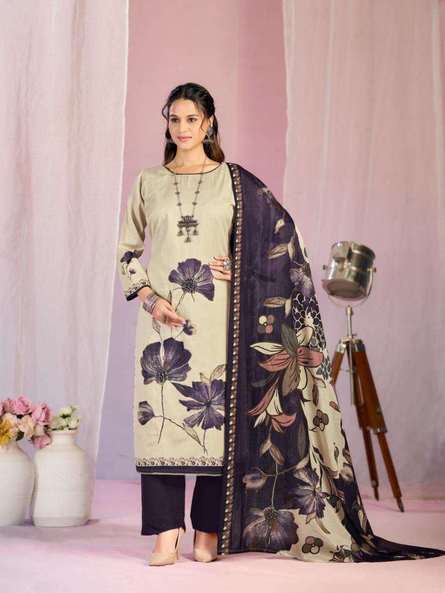 KAYKA SERIES 229 BY RADHIKA AZARA DESIGNER DIGITAL PRINTED AND HAND WORK ZAM COTTON SUITS ARE AVAILABLE AT WHOLESALE PRICE