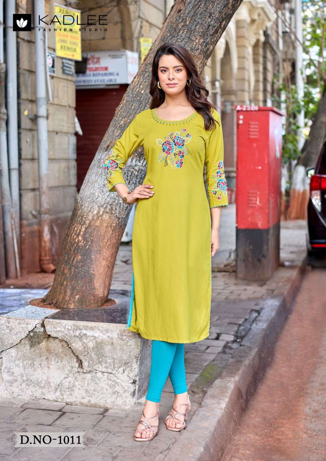 LADLEE VOL-3 SERIES 1007 TO 1012 KURTI BY KALDEE DESIGNER THREAD AND HAND WORK HEAVY RAYON KURTIS ARE AVAILABLE AT WHOLESALE PRICE