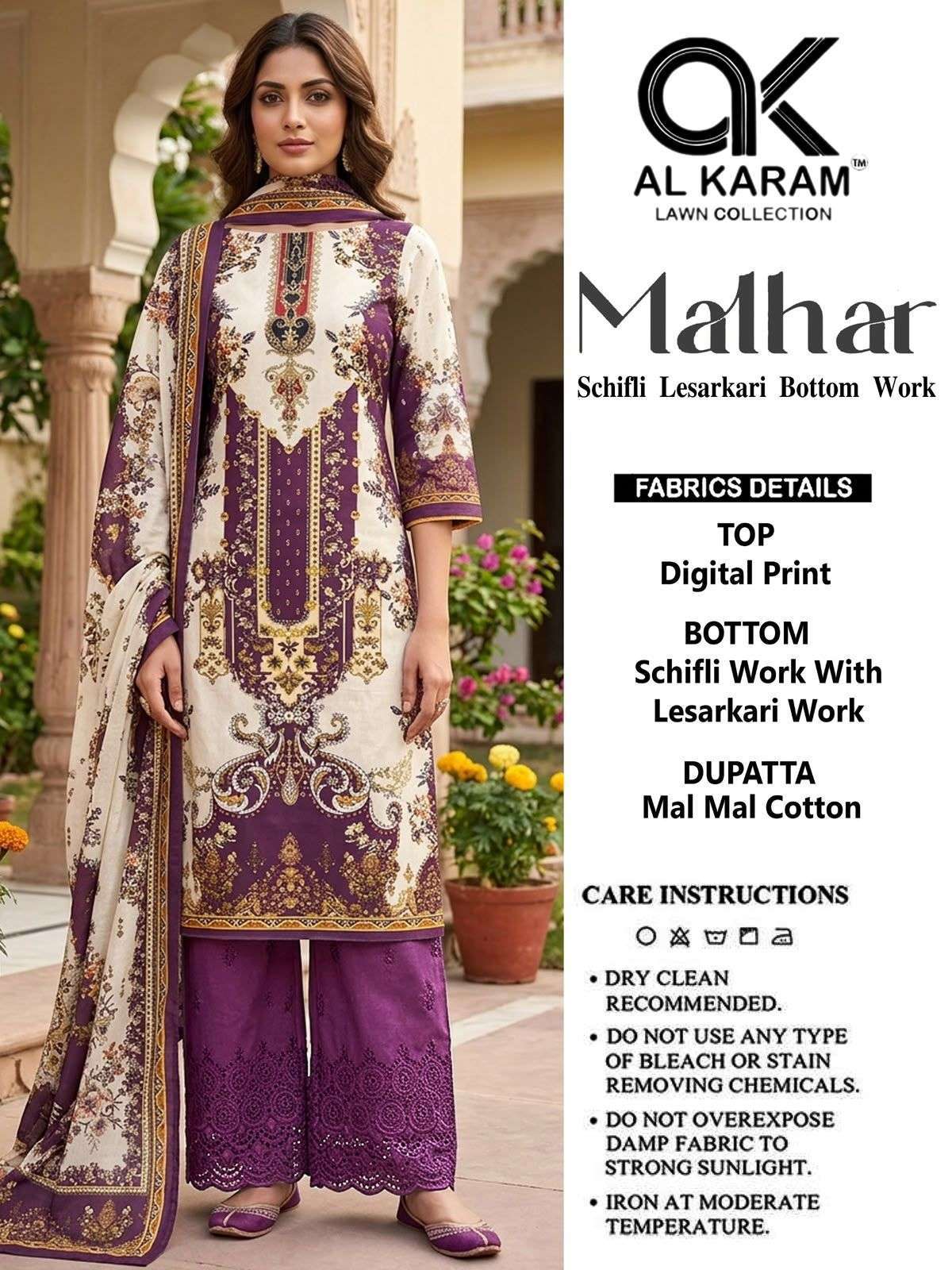 MALHAR SERIES 1001 TO 1005 BY AL KARAM DESIGNER DIGITAL PRINTED COTTON SUITS ARE AVAILABLE AT WHOLESALE PRICE 