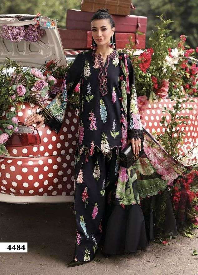 MARIYA B M PRINT VOL-22 SERIES 4481 TO 4486 BY SHREE FABS DESIGNER PRINTED AND WORK COTTON SUITS ARE AVAILABLE AY WHOLESALE PRICE