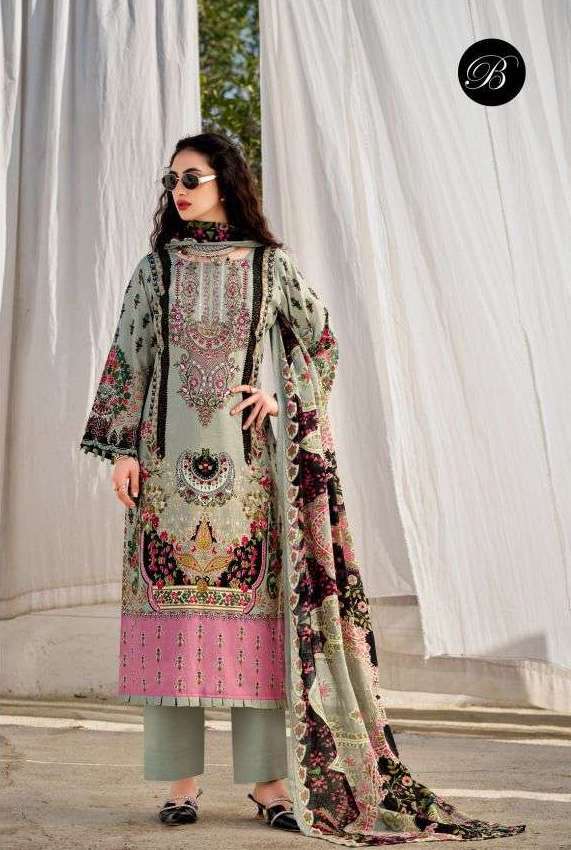 NAIRA VOL-147 SERIES 987 BY BELLIZA DESIGNER PRINTED AND WORK COTTON SUITS ARE AVAILABLE AT WHOLESALE PRICE