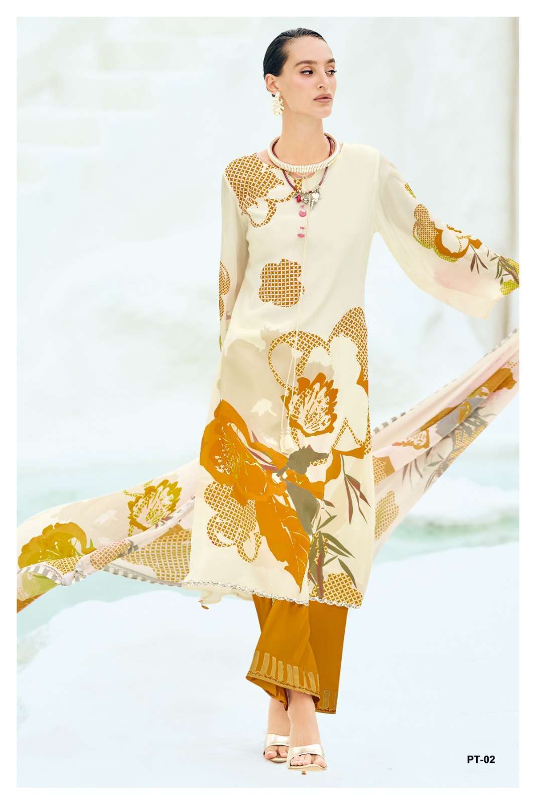 PRINT THEORY SERIES 01 TO 03 BY VARSHA DESIGNER DIGITAL PRINTED AND HAND WORK COTTON SUITS ARE AVAILABLE AT WHOLESALE PRICE