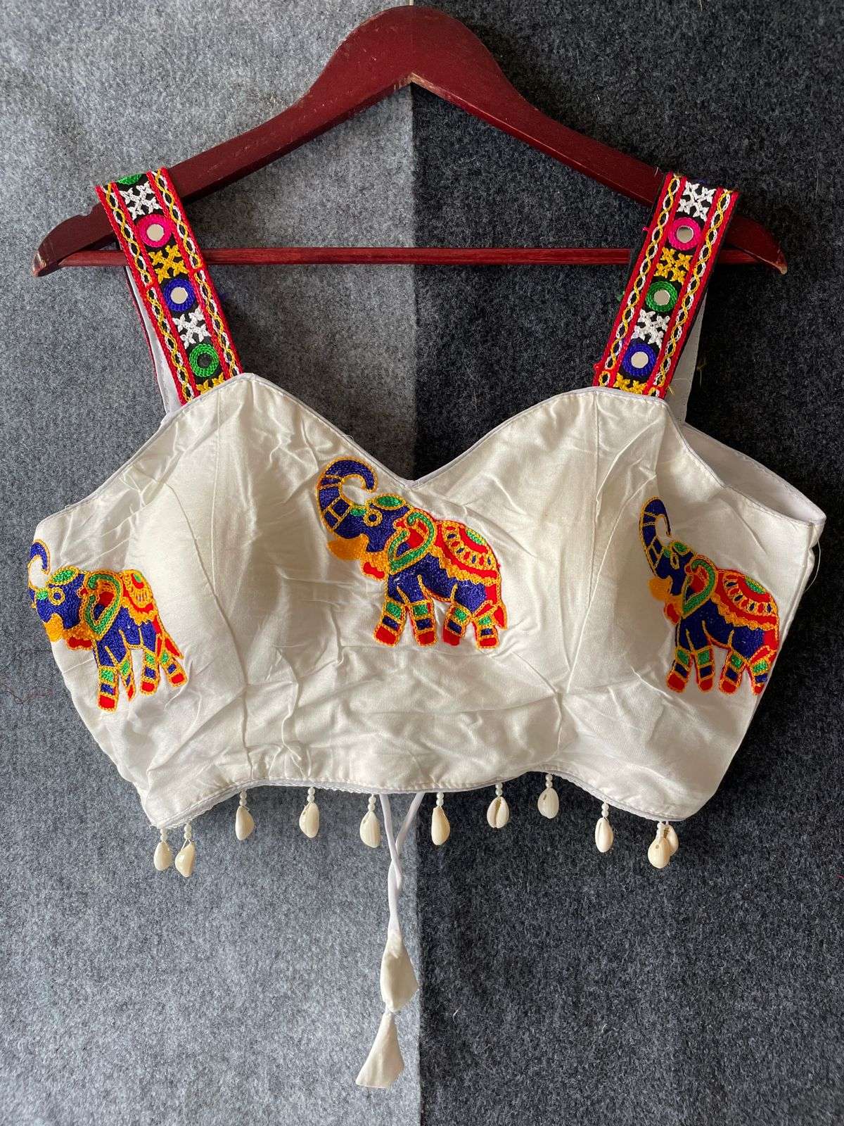 READYMADE BLOUSE SERIES 449 DESIGNER EMBROIDERY WORK MAGIC COTTON NAVRATRI SPECIAL READYMADE BLOUSE