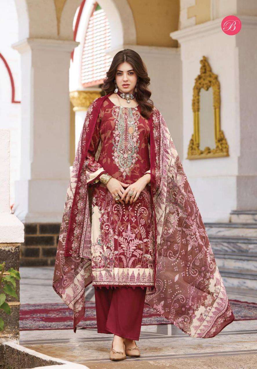 RIWAYAT VOL-18 SERIES 984 BY BELLIZA DESIGNER DIGITAL PRINTED AND EMBROIDERY WORK VISCOSE RAYON SUITS ARE AVAILABLE AT WHOLESALE PRICE