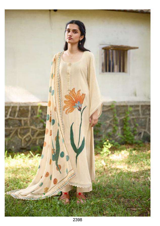 SAFAR SERIES 2395 TO 2398 BY KIMORA DESIGNER PRINTED AND HAND WORK COTTON SUITS ARE AVAILABLE AT WHOLESALE PRICE