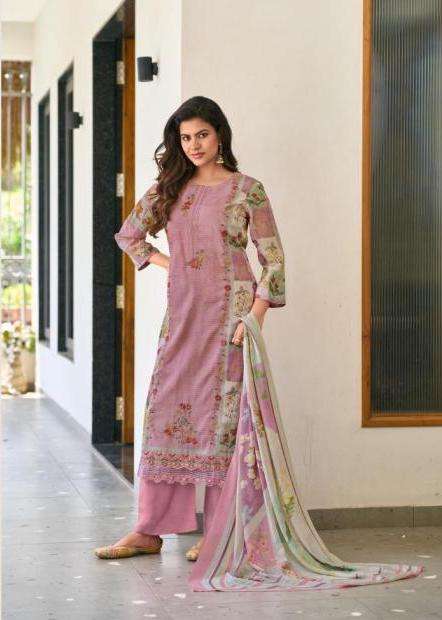 SOHINA SERIES 7095 BY SIMAR GLOSSY DESIGNER PRINTED AND EMBROIDERY WORK MUL MUL SUITS ARE AVAILABLE AT WHOLESALE PRICE