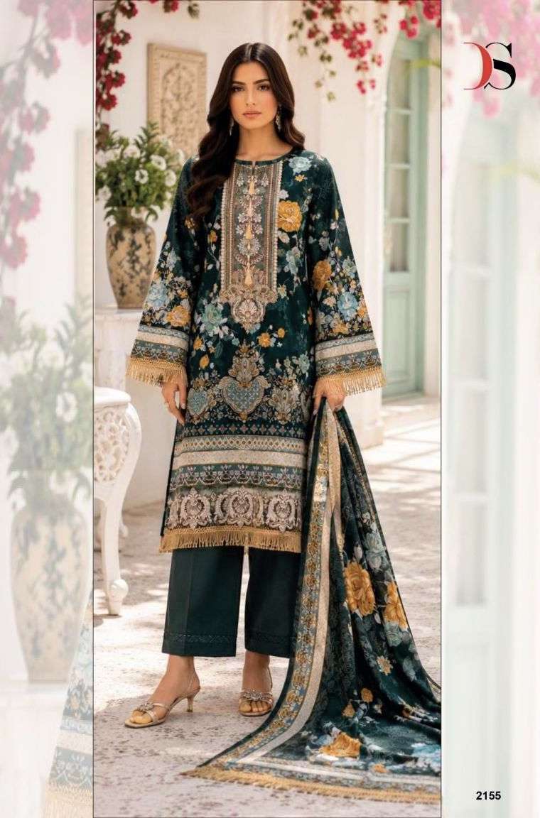 JADE BLISS LAWN VOL-6 SERIES 2151TO 2158 BY DEEPSY DESIGNER PATCH EMBROIDERY WORK COTTON SUITS ARE AVAILABLE AT WHOLESALE PRICE