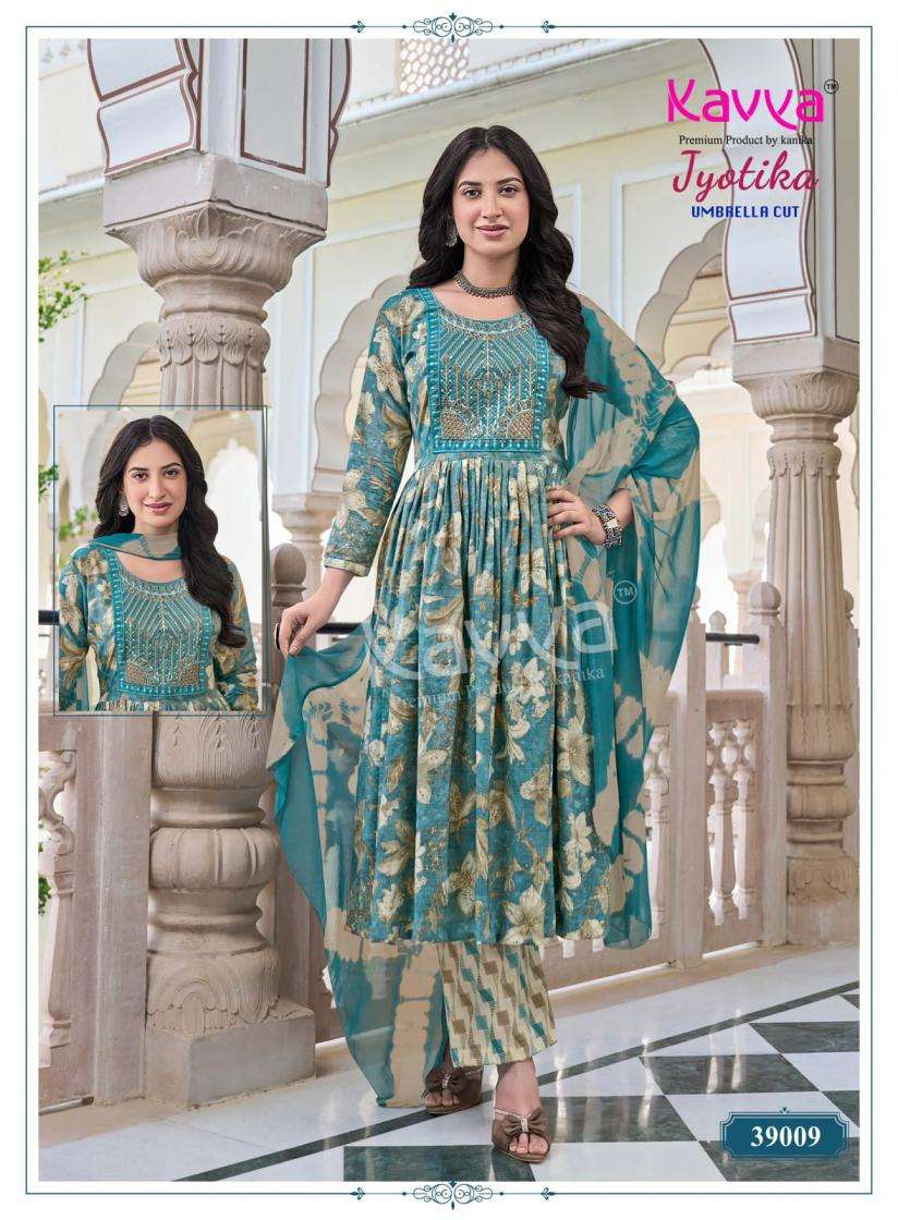 JYOTIKA VOL-39 SERIES 39001 TO 39010 BY KAVYA DESIGNER PRINTED CAPSULE KURTI WITH BOTTOM AND DUPATTA ARE AVAILABLE AT WHOLESALE PRICE