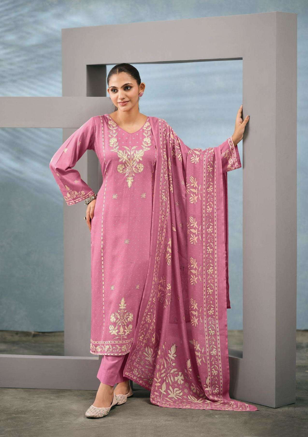 KAREENA VOL-618 SERIES 70001 TO 70006 BY KESAR DESIGNER DIGITAL PRINTED AND HAND WORK JAM SATIN SUITS ARE AVAILABLE AT WHOLESALE PRICE 