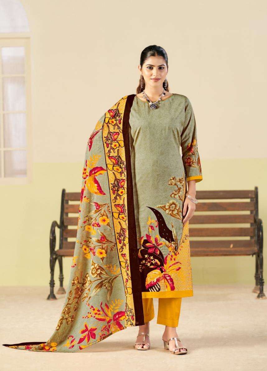 KAYKA SERIES 1226 BY RADHIKA AZARA DESIGNER PRINTED AND HAND WORK ZAM COTTON SUITS ARE AVAILABLE AT WHOLESALE PRICE
