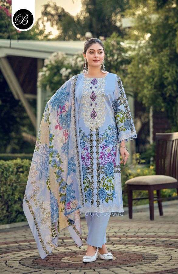 NAIRA VOL-150 SERIES 991 BY BELLIZA DESIGNER PRINTED AND WORK COTTON SUITS ARE AVAILABLE AT WHOLESALE PRICE