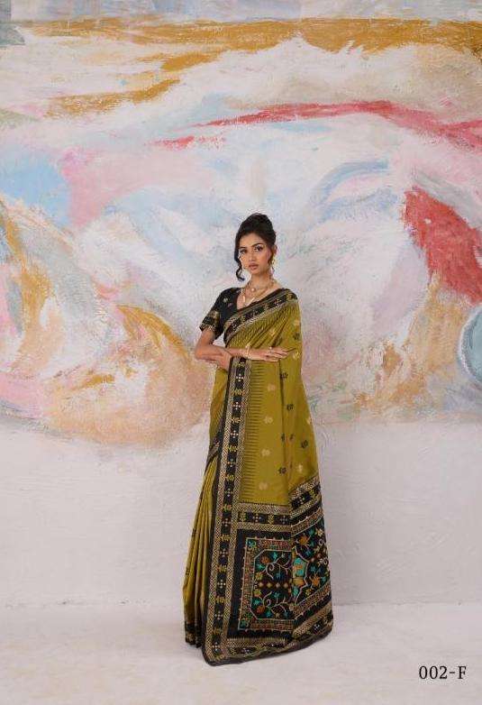 PURE PATOLA VOL-2 SERIES 002A TO 002F SAREE BY RAJTEX DESIGNER HANDLOOM PATOLA SILK SAREE ARE AVAILABLE AT WHOLESALE PRICE