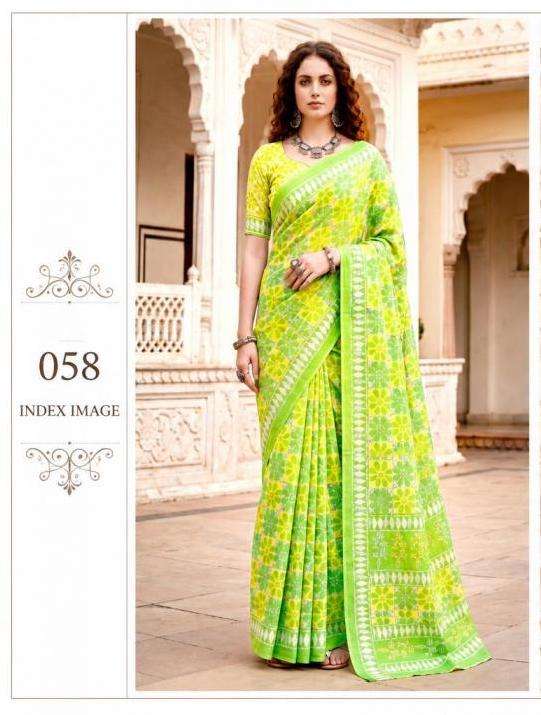 SANSKRITI SERIES 1001 TO 1003 SAREE BY BUNAWAT DESIGNER COTTON SAREE ARE AVAILABLE AT WHOLESALE PRICE