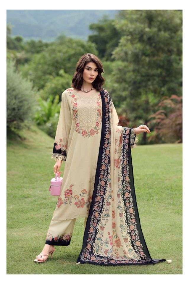 THE BLOOM THEORY SERIES 01 TO 04 BY VARSHA DESIGNER DIGITAL PRINTED AND EMBROIDERY WORK VISCOSE MUSLIN SUITS ARE AVAILABLE AT WHOLESALE PRICE 