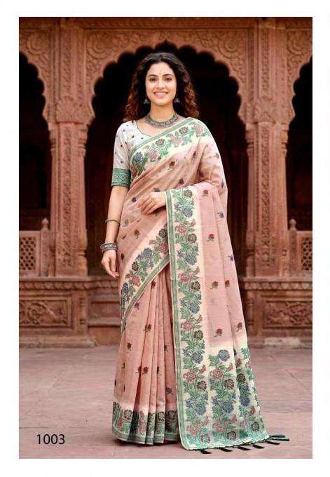 VASUNDHARA SERIES 1001 TO 1006 SAREE BY BUNAWAT DESIGNER COTTON SAREES ARE AVAILABLE AT WHOLESALE PRICE
