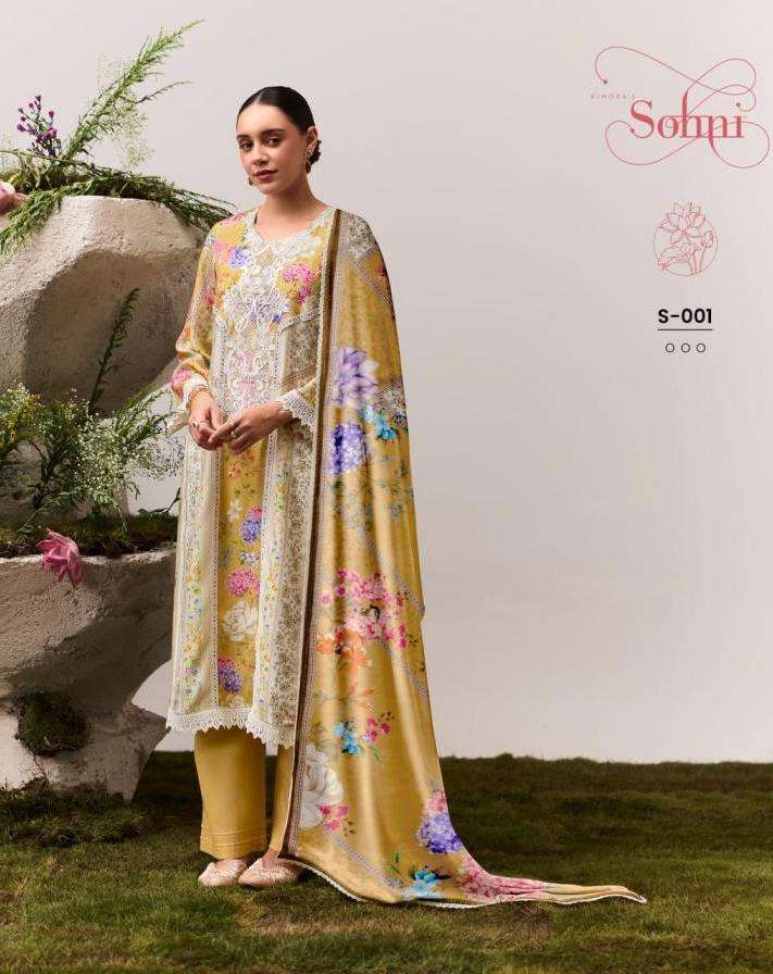 ADORE SERIES 001 TO 004 BY SOHNI KIMORA DESIGNER DIGITAL PRINTED AND WORK CHIFFON SUITS ARE AVAILABLE AT WHOLESALE PRICE