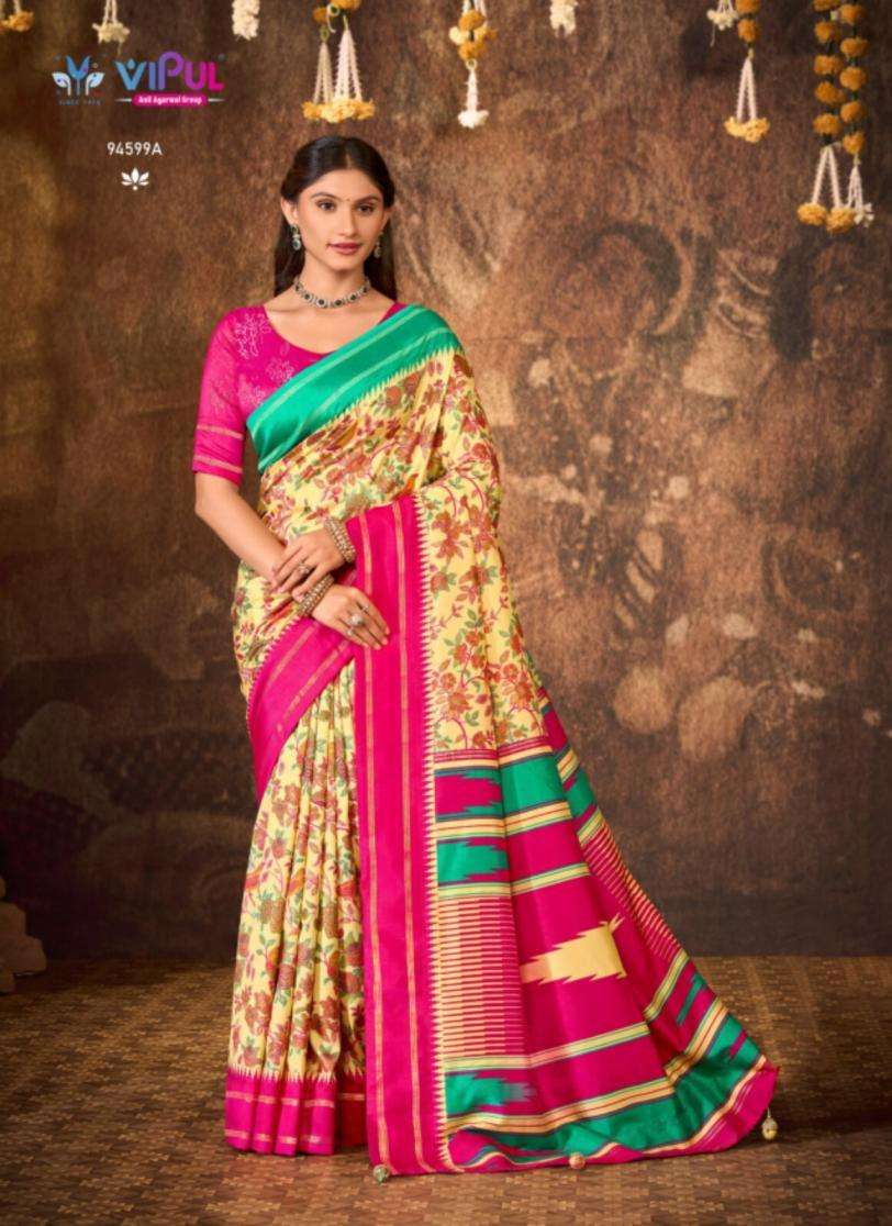 AROMA SILK PLUS VOL-20 SERIES 94599 SAREE BY VIPUL DESIGNER DOLA SILK SAREE ARE AVAILABLE AT WHOLESALE PRICE
