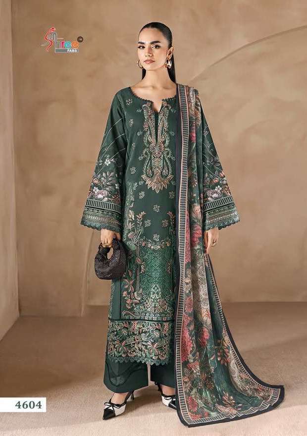 CHEVRON PREMIUM COLLECTION VOL-17 SERIES 4601 TO 4608 BY SHREE FABS DESIGNER WITH PRINTED AND WORK COTTON SUITS ARE AVAILABLE AT WHOLESALE PRICE