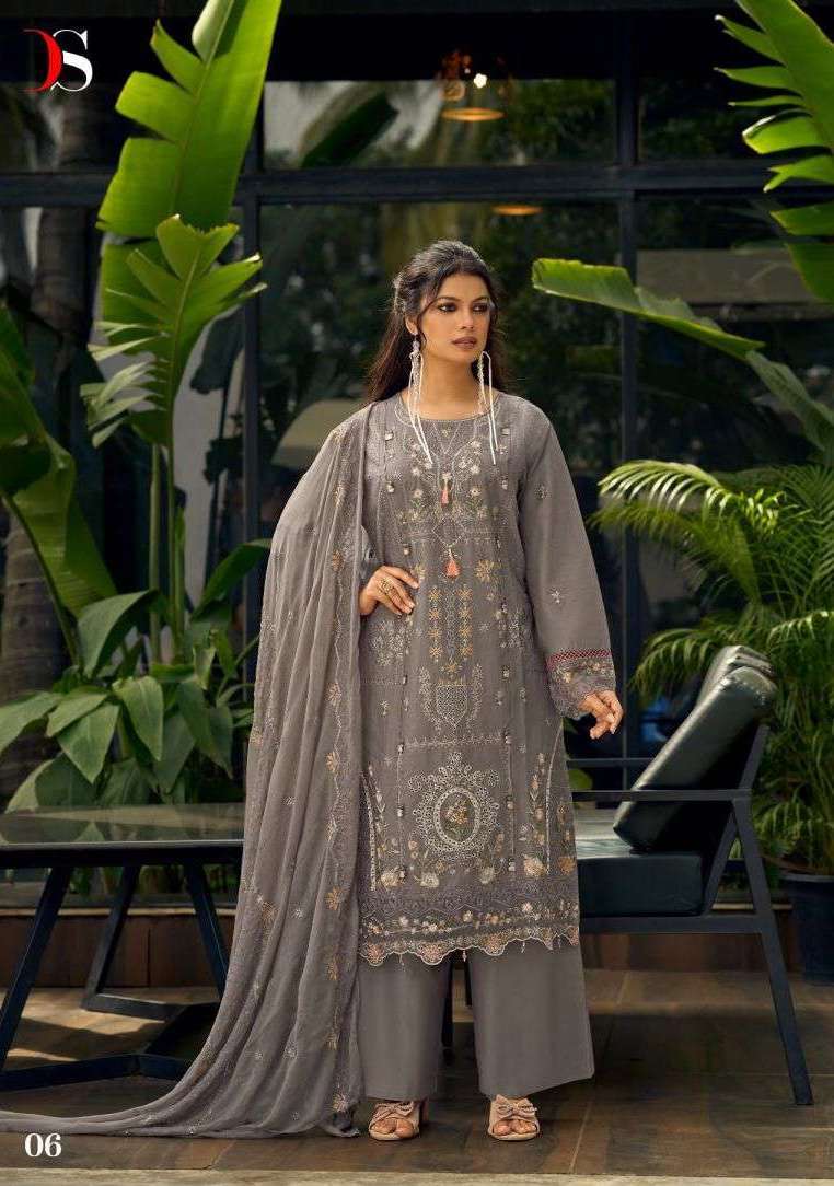 ELAF EXCLUSIVE SERIES 01 TO 06 BY DEEPSY DESIGNER SELF EMBROIDERY WORK LAWN SUITS ARE AVAILABLE AT WHOLESALE PRICE