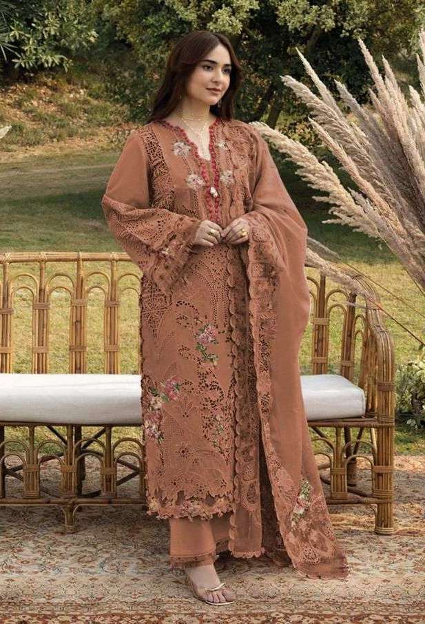 ELAF PREMIUM VOL-2 SERIES 1724 BY SHREE FABS DESIGNER SELF EMBROIDERY WORK COTTON SUITS ARE AVAILABLE AT WHOLESALE PRICE