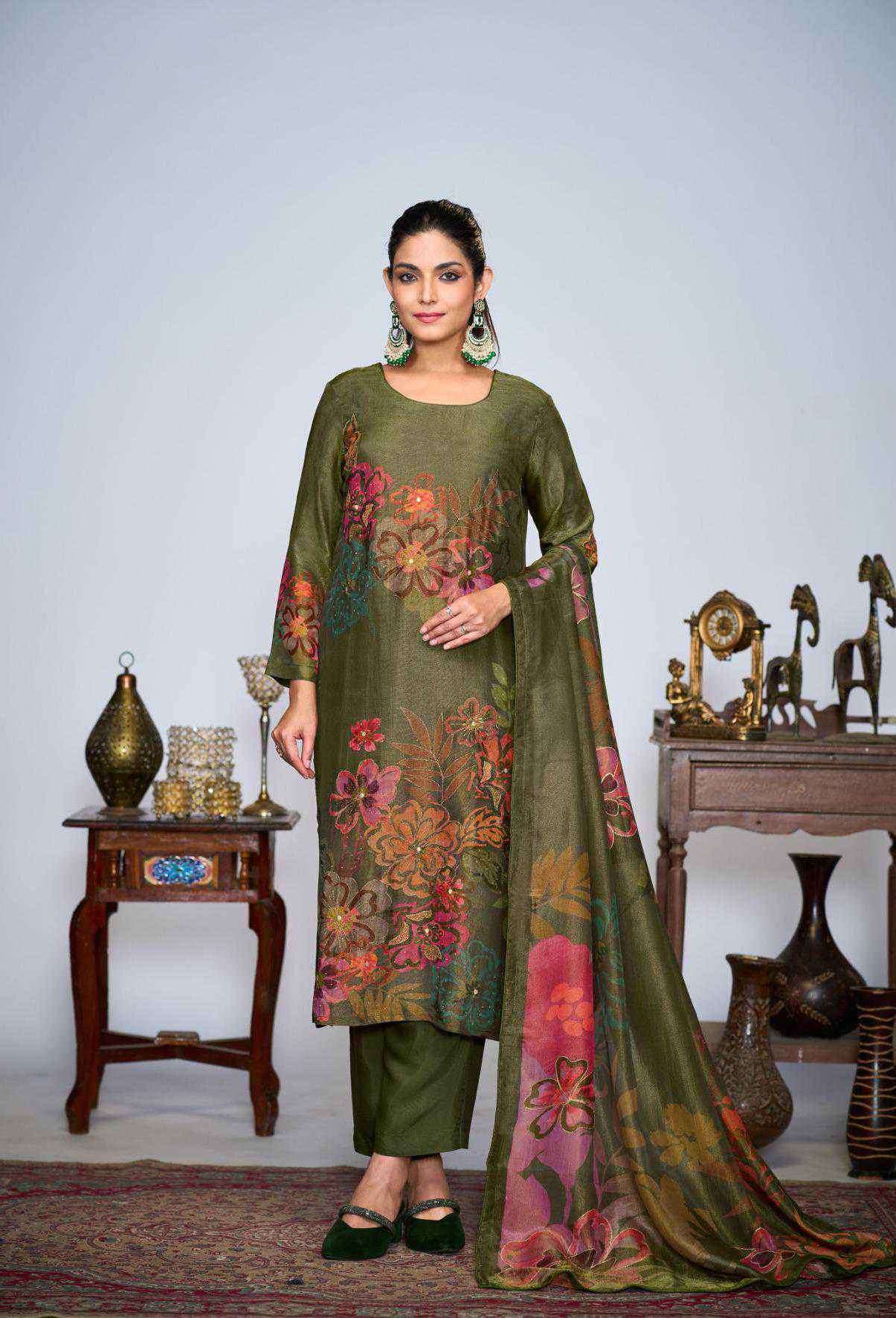 LIYANA SERIES 7030 BY SIMAR DESIGNER DIGITAL PRINTED AND HAND WORK BURBERRY SUITS ARE AVAILABLE AT WHOLESALE PRICE