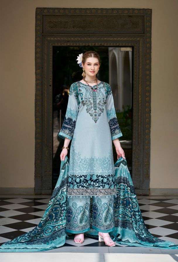 MAHIRA VOL-10 SERIES 1159 BY ROMANI DESIGNER DIGITAL PRINTED AND EMBROIDERY WORK SOFT COTTON SUITS ARE AVAILABLE AT WHOLESALE PRICE
