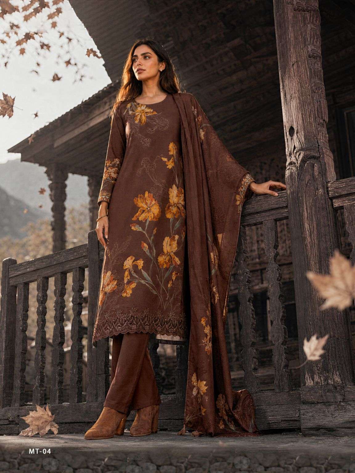 MALTA SERIES 01 TO 05 BY VARSHA DESIGNER DIGITAL PRINTED WITH HAND WORK AND EMBROIDERY WORK VISCOSE MUSLIN SUITS ARE AVAILABLE AT WHOLESALE PRICE