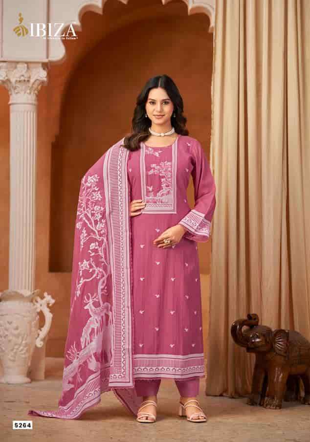 PARAMPARA SERIES 5261 TO 5264 BY IBIZA DESIGNER HAND WORK BANARASI SILK JACQUARD SUITS ARE AVAILABLE AT WHOLESALE PRICE