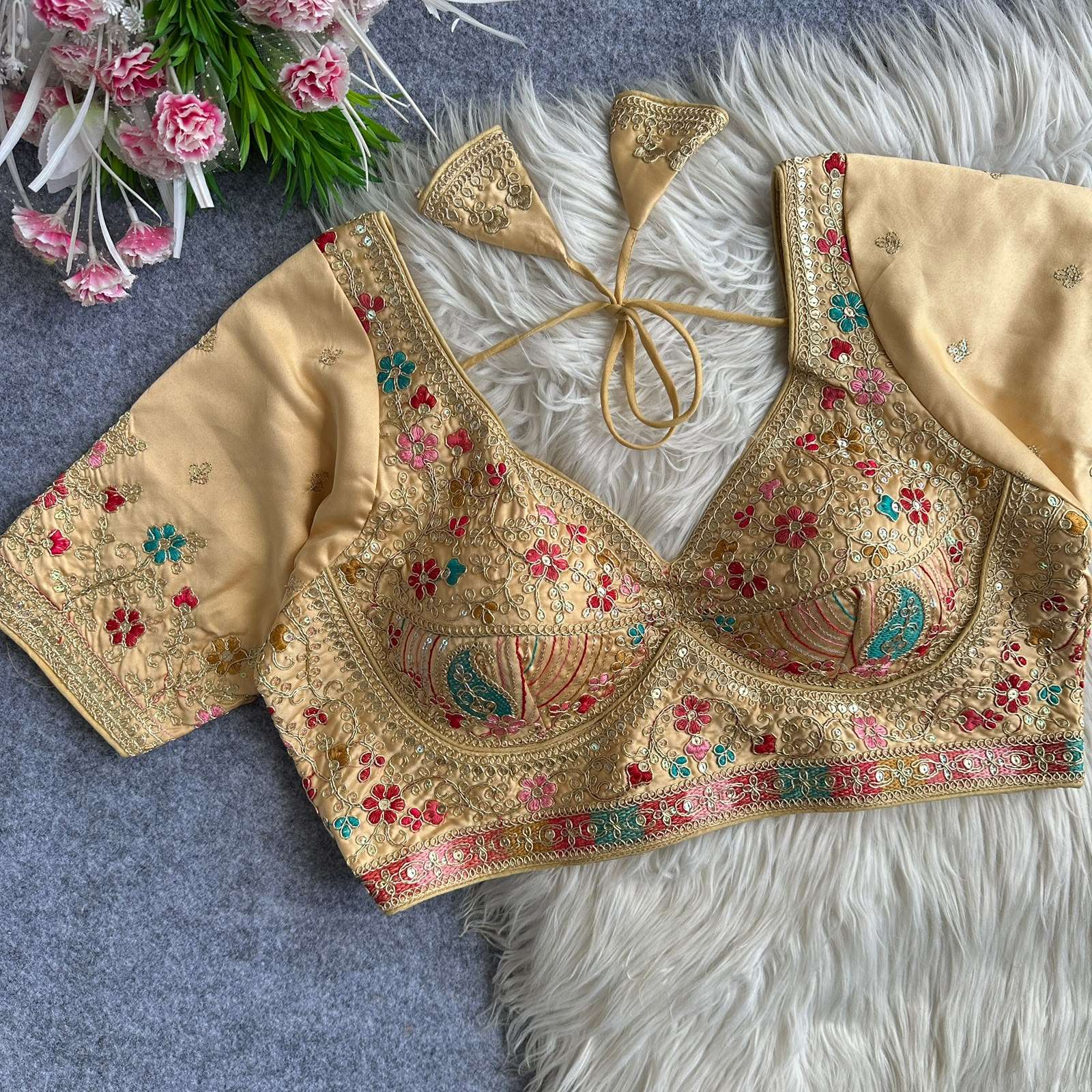 READYMADE BLOUSE SERIES 471 DESIGNER EMBROIDERY WORK SILK READYMADE BLOUSE ARE AVAILABLE AT WHOLESALE PRICE 