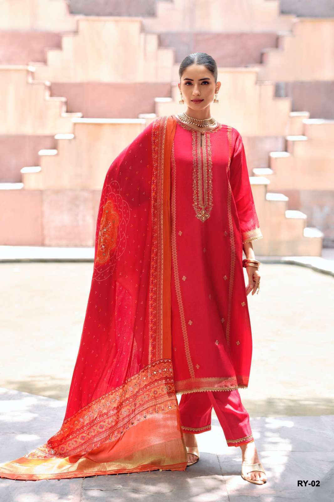 RIVAYA SERIES 01 TO 04 BY VARSHA DESIGNER HAND WORK VISCOSE WOVEN SUITS ARE AVAILABLE AT WHOLESALE PRICE