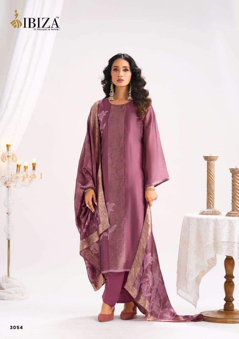 SAFINA SERIES 3051 TO 3054 BY IBIZA DESIGNER HAND WORK BAMGLORY SILK JACQUARD SUITS ARE AVAILABLE AT WHOLESALE PRICE