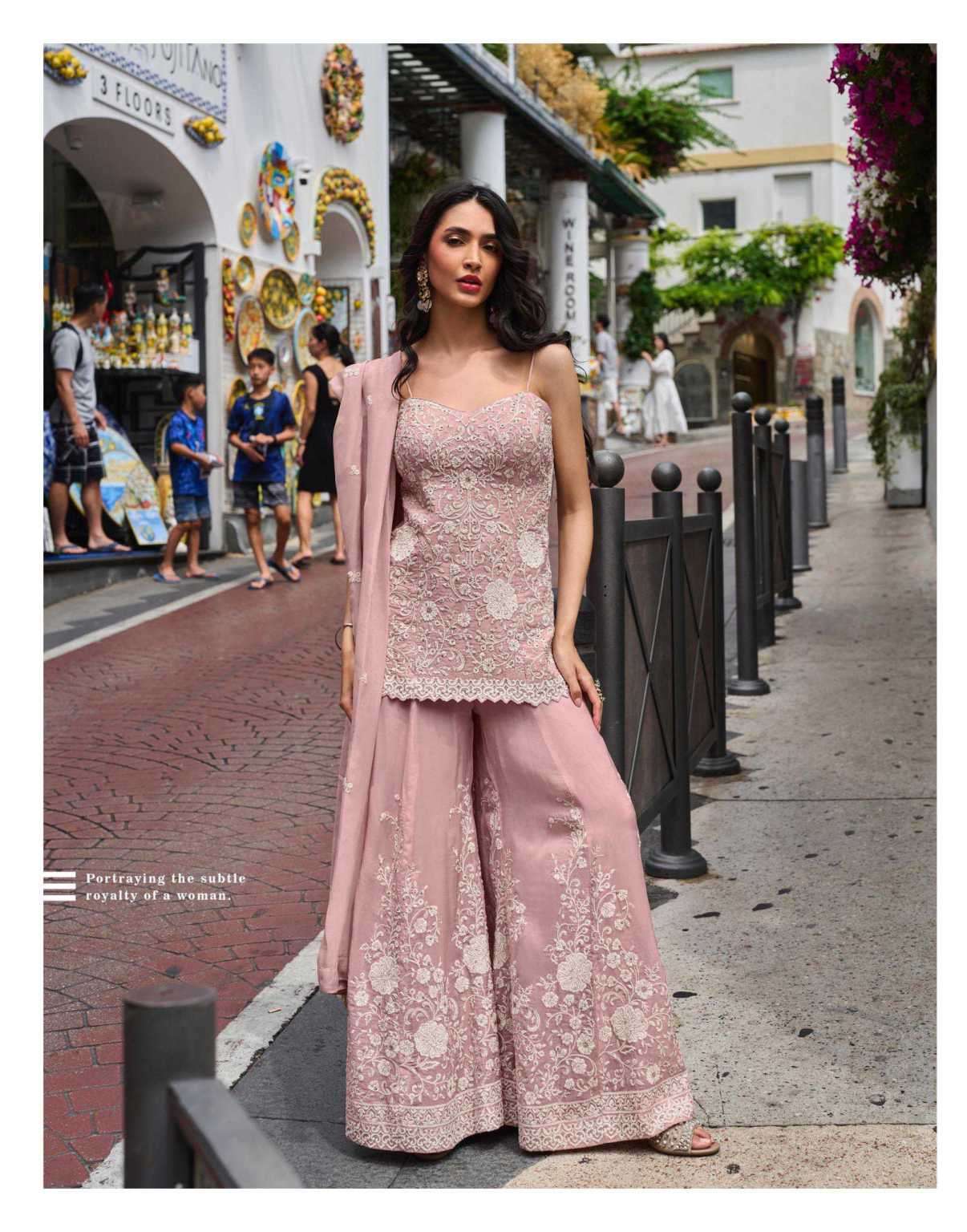 ZARIYA SERIES 20052 TO 20053 BY SAYURI DESIGNER BEADS EMBROIDERY WORK PREMIUM SILK READYMADE COLLECTION ARE AVAILABLE AT WHOLESALE PRICE