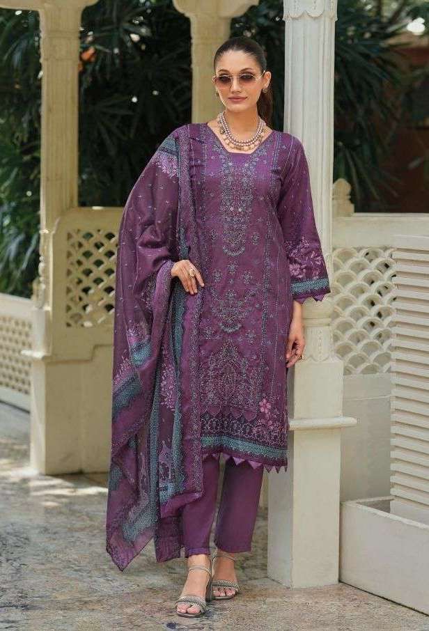 BIN SAEED LAWN COLLECTION VOL-30 SERIES 3001 TO 3006 BY SHREE FABS DESIGNER EMBROIDERY WORK COTTON SUITS ARE AVAILABLE AT WHOLESALE PRIC