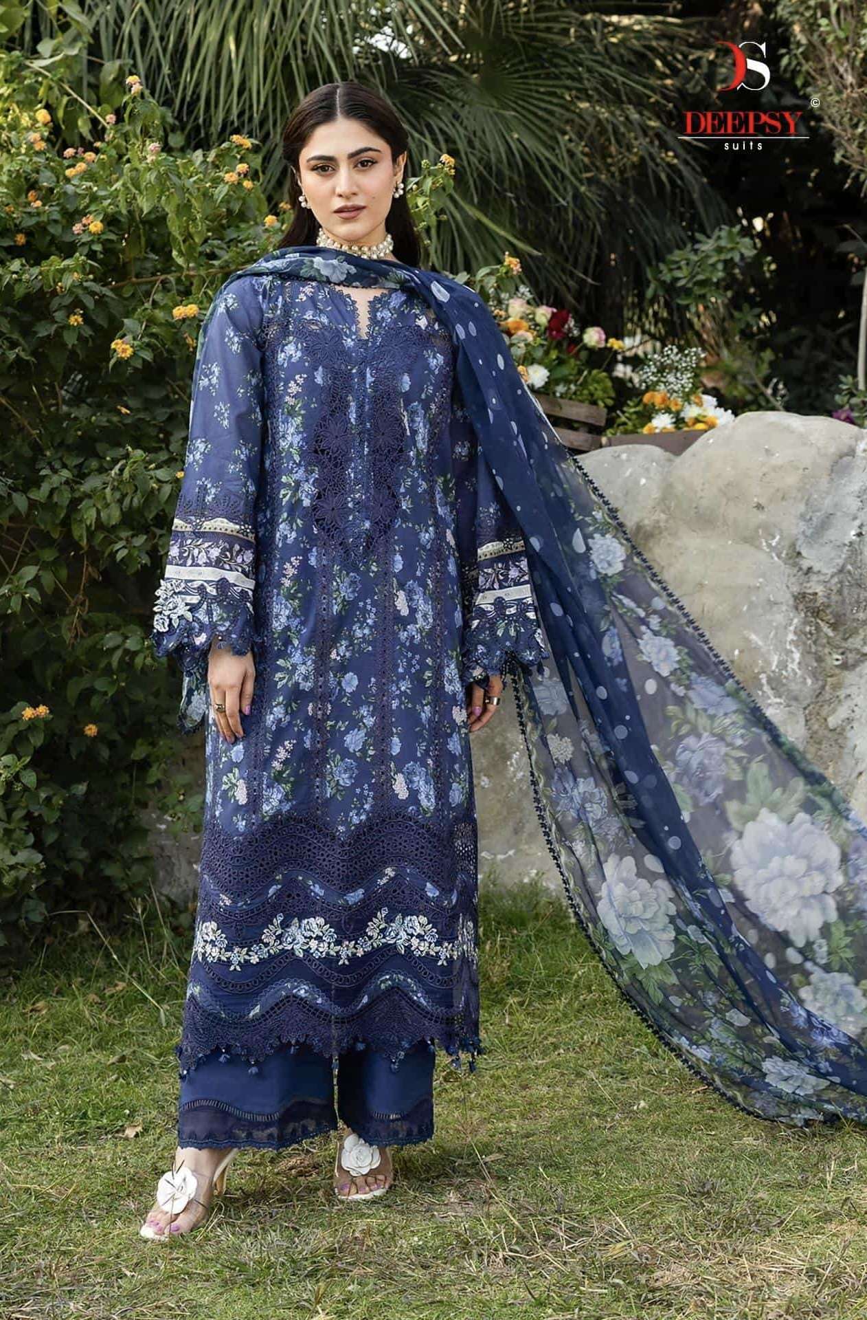 ELAF CHIKANKARI VOL-2 SERIES 1931 TO 1938 BY DEEPSY DESIGNER EMBROIDERY AND PATCH WORK COTTON SUITS ARE AVAILABLE AT WHOLESALE PRICE