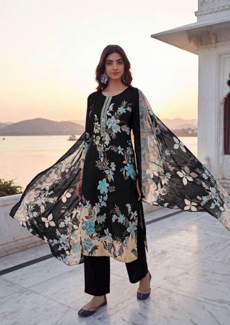 FAIZA SERIES 730 BY ZULFAT DESIGNER DIGITAL PRINTED AND EMBROIDERY WORK ZAM COTTON SUITS ARE AVAILABLE AT WHOLESALE PRICE