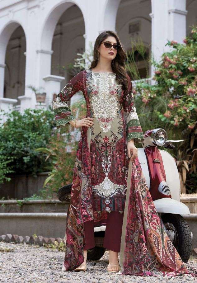 NAIRA VOL-156 SERIES 1006 BY BELLIZA DESIGNER PRINTED AND WORK COTTON SUITS ARE AVAILABLE AT WHOLESALE PRICE