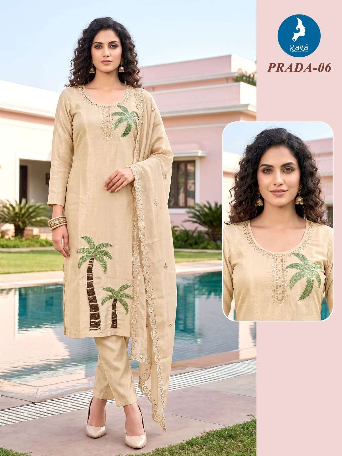 PRADA SERIES 01 TO 06 BY KAYA DESIGNER ROMAN GLASS TOP WITH BOTTOM AND DUPATTA ARE AVAILABLE AT WHOLESALE PRICE 