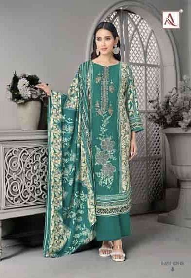 RIHAANA EDITION-23 SERIES 2217 BY ALOK SUITS DESIGNER WITH PRINTED AND WORK CAMBRIC COTTON SUITS ARE AVAILABLE AT WHOLESALE PRICE