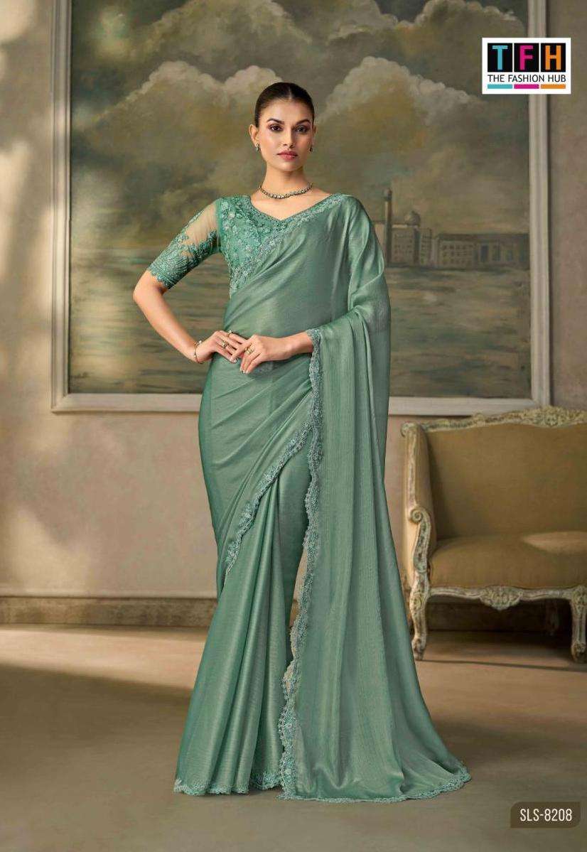 SALSA STYLE VOL-6 SERIES 8201 TO 8218 SAREE BY TFH DESIGNER WORK FANCY SAREE ARE AVAILABLE AT WHOLESALE PRICE