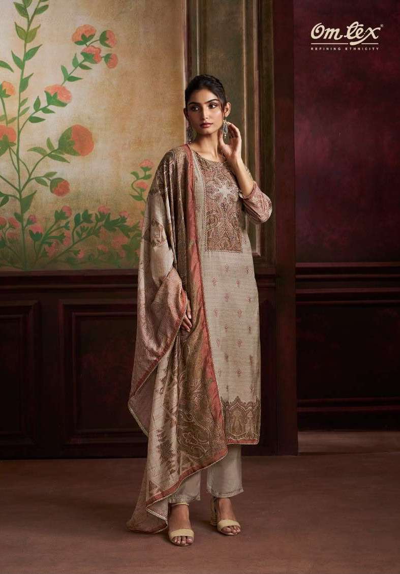 TAMSIN SERIES 16831 BY OMTEX DESIGNER DIGITAL PRINTED AND HAND WORK RADIANT SILK SUITS ARE AVAILABLE AT WHOLESALE PRICE