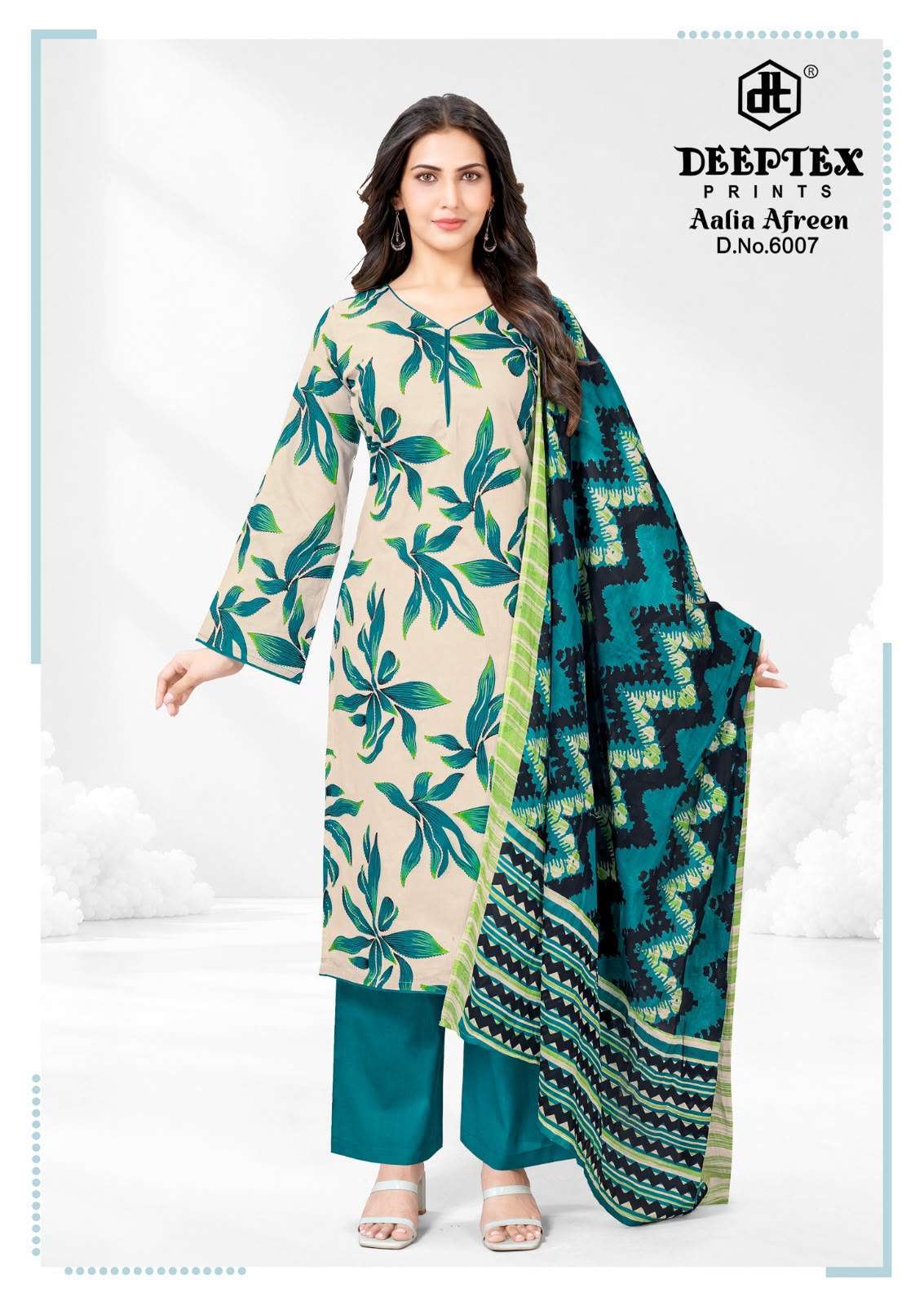 AALIA AFREEN VOL-6 SERIES 6001 TO 6008 BY DEEPTEX DESIGNER PRINTED LAWN SUITS ARE AVAILABLE AT WHOLESALE PRICE