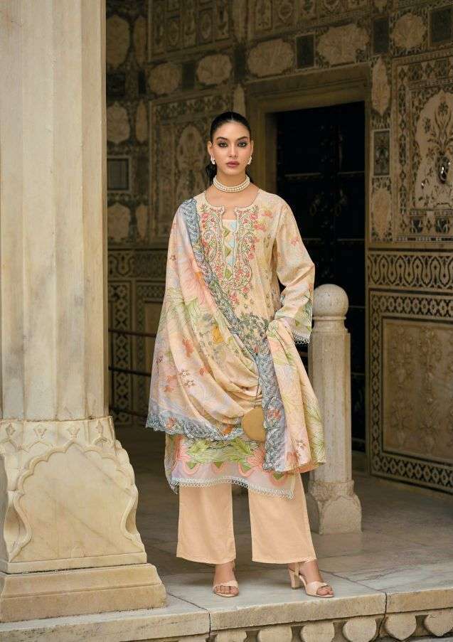 BIN SAEED MINI VOL-3 SERIES 3001 TO 3008 BY DEEPSY DESIGNER SELF EMBROIDERY WORK COTTON SUITS ARE AVAILABLE AT WHOLESALE PRICE