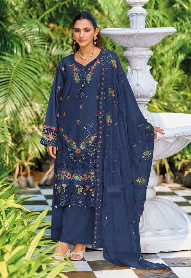 ELAF EXCLUSIVE VOL-2 SERIES 2006 BY DEEPSY DESIGNER SELF EMBROIDERY WORK LAWN SUITS ARE AVAILABLE AT WHOLESALE PRICE