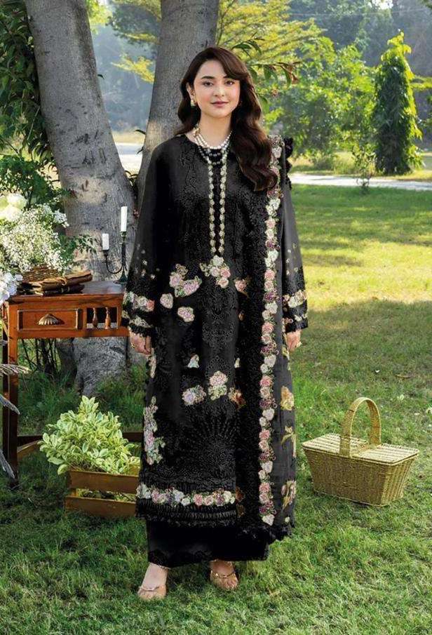 ELAF PREMIUM VOL-2 SERIES 2001 BY SANIYA TRENDZ DESIGNER CHIKANKARI EMBROIDERED COTTON SUITS ARE AVAILABLE AT WHOLESALE PRICE
