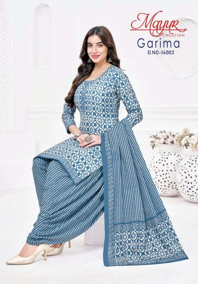 GARIMA VOL-14 SERIES 14001 TO 14010 BY MAYUR DESIGNER PRINTED COTTON READYMADE SUITS ARE AVAILABLE AT WHOLESALE PRICE