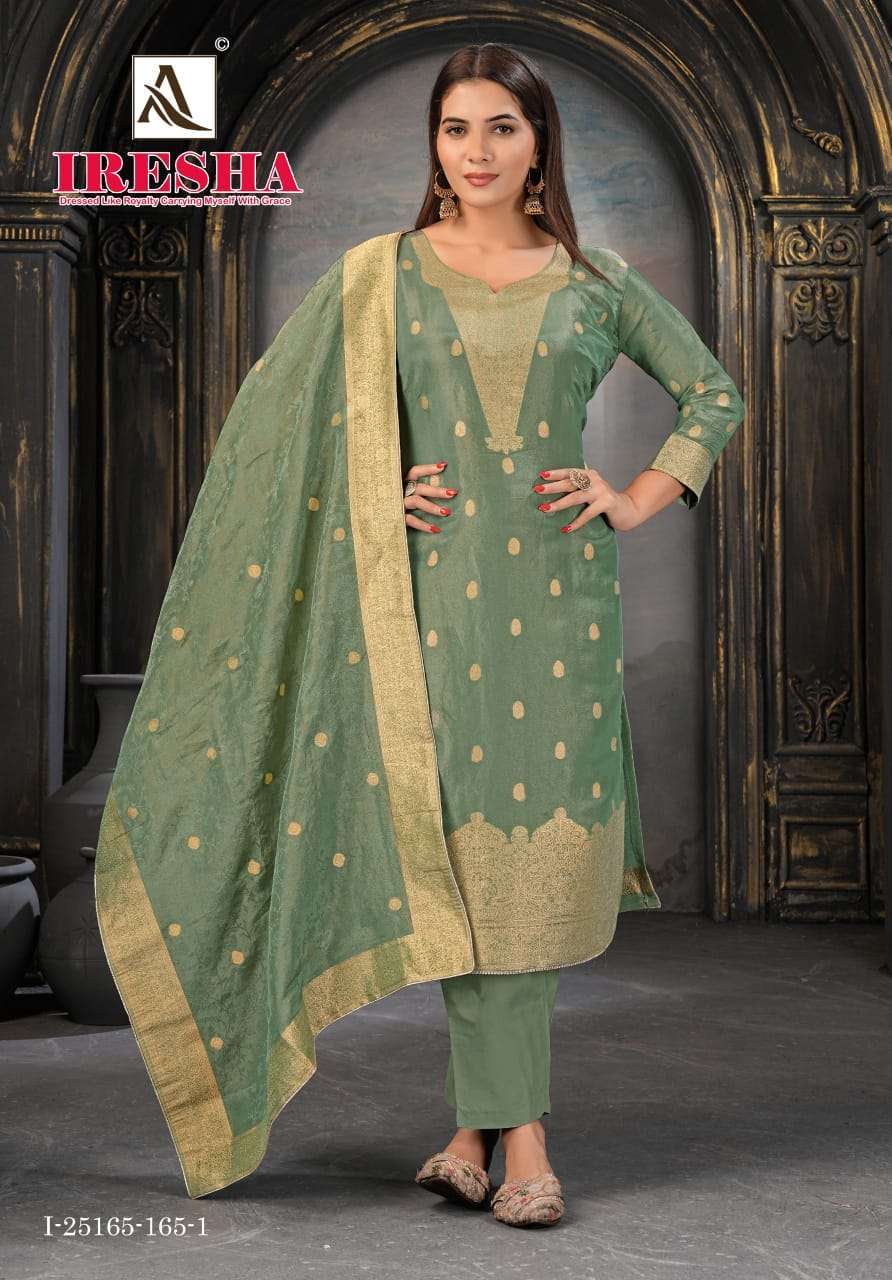 IRESHA SERIES 25165 BY ALOK SUITS DESIGNER HAND WORK VISCOSE SHIMMER SUITS ARE AVAILABLE AT WHOLESALE PRICE