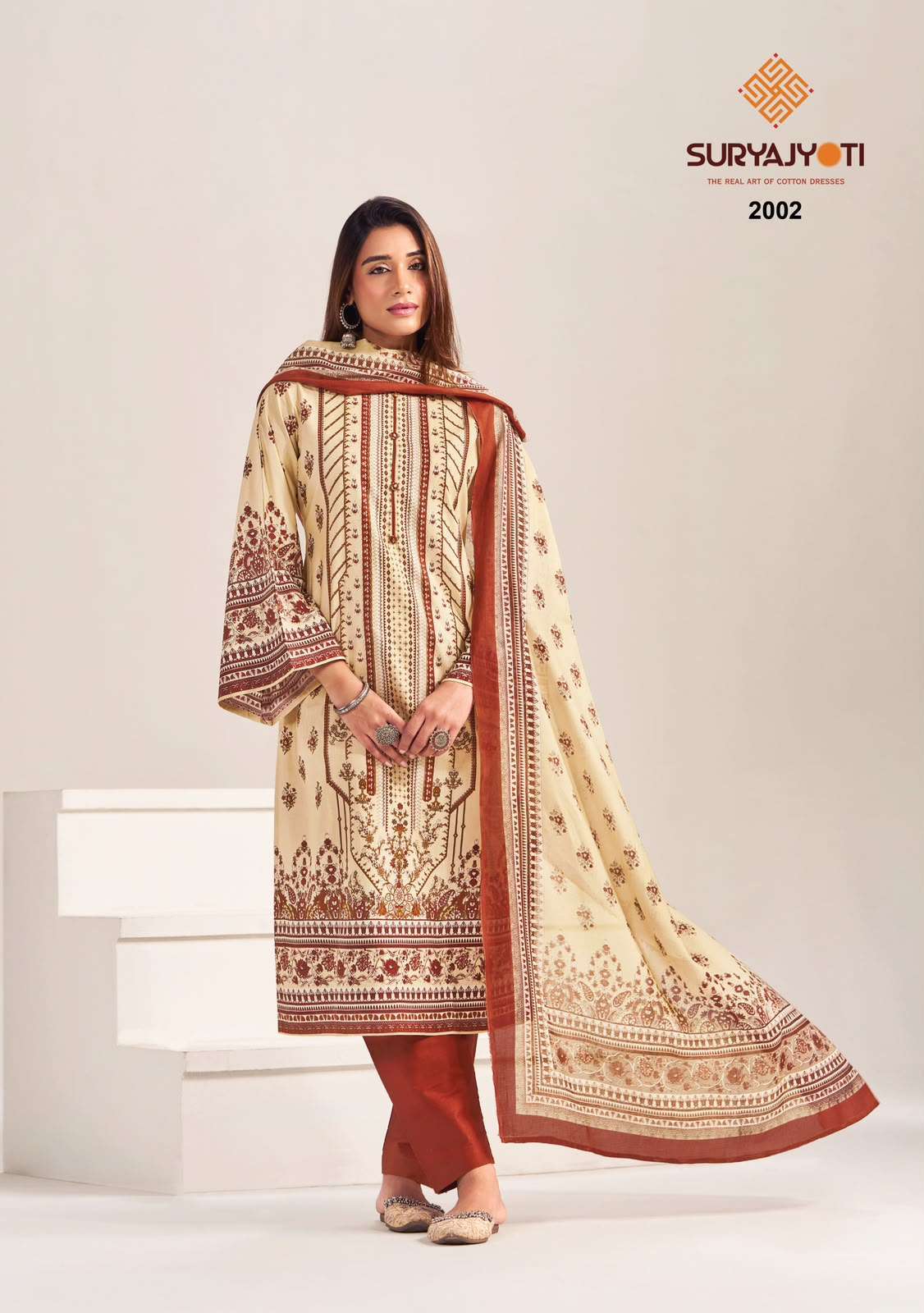 KASHMIRI COTTON VOL-2 SERIES 2001 TO 2006 BY SURYAJYOTI DESIGNER DIGITAL PRINTED COTTON SUITS ARE AVAILABLE AT WHOLESALE PRICE