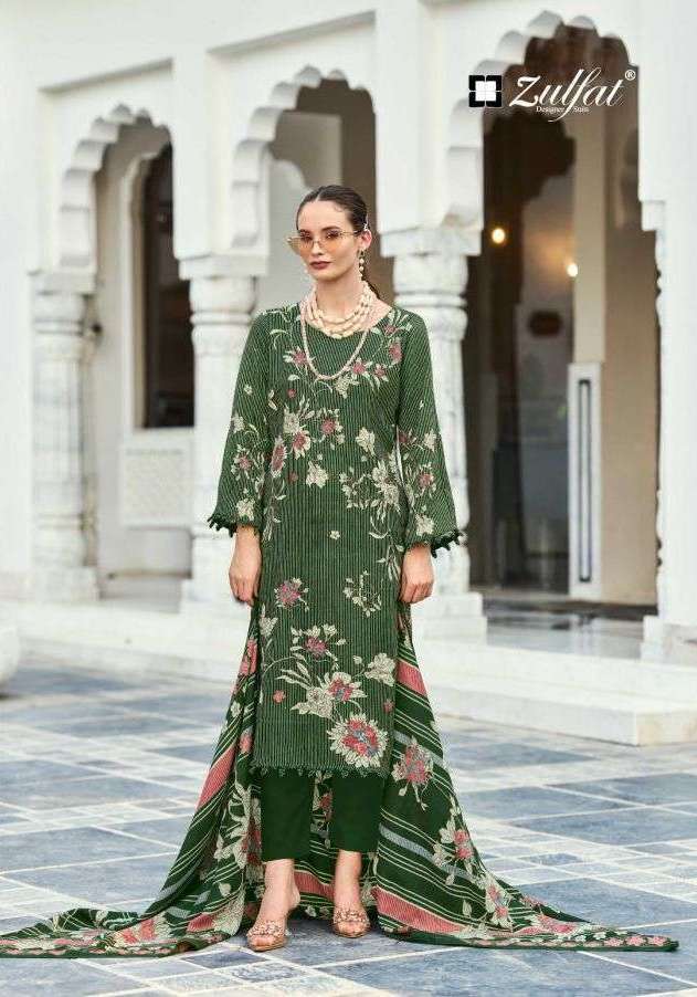 KOHINOOR SERIES 733 BY ZULFAT DESIGNER WOOL PASHMINA SUITS ARE AVAILABLE AT WHOLESALE PRICE
