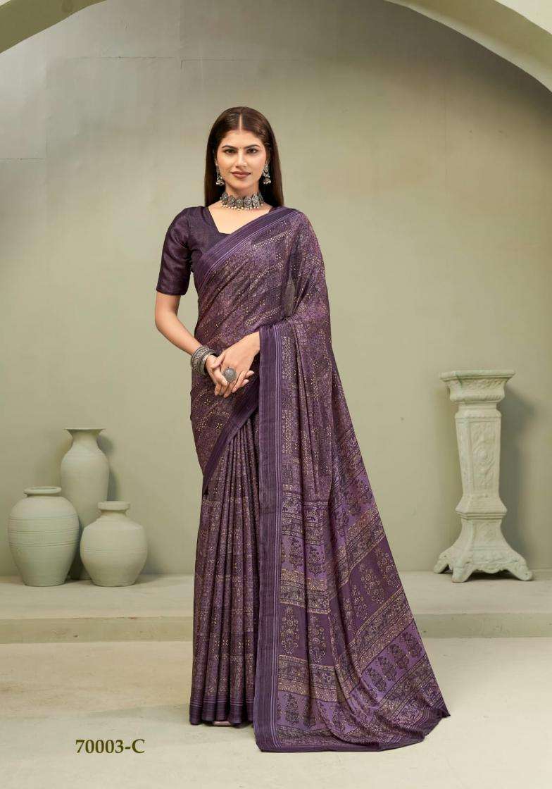MAJESTIC SILK SERIES 70001 SAREE BY RUCHI DESIGNER GLITTER SILK SAREE ARE AVAILABLE AT WHOLESALE PRICE