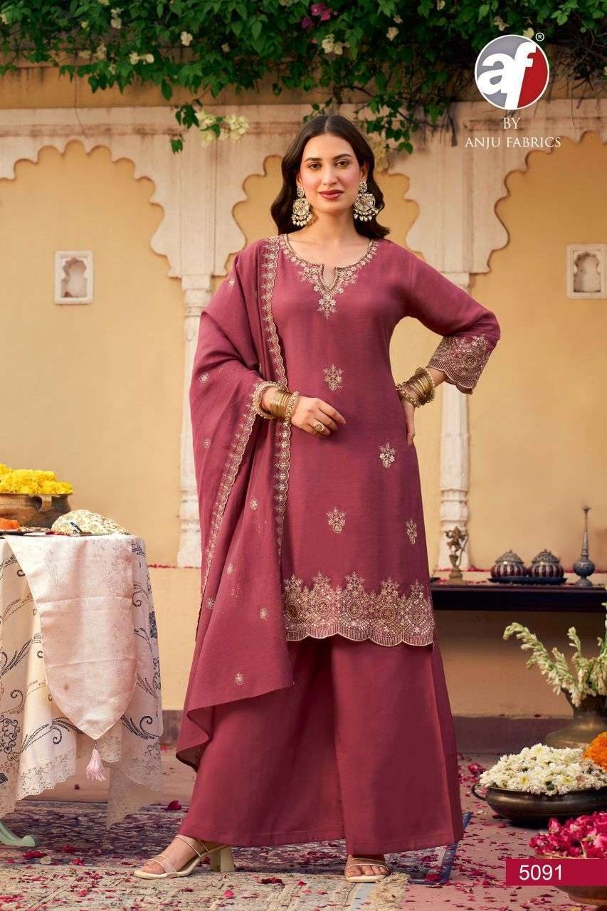 MASTANI SERIES 5091 TO 5096 BY ANJU FABRICS DESIGNER ZARI AND HAND WORK MUL CHANDERI TOP WITH BOTTOM AND DUPATTA ARE AVAILABLE AT WHOLESALE PRICE